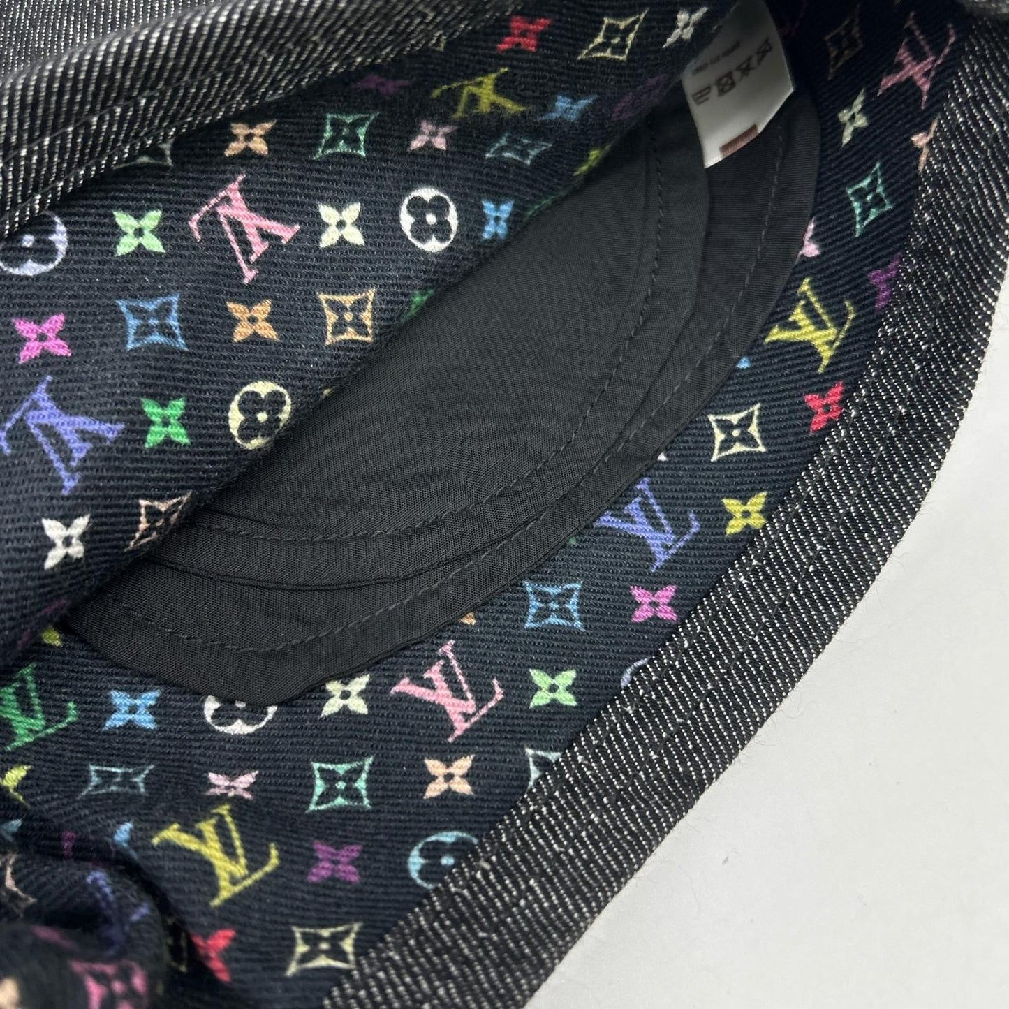 Louis Vuitton Black Monogram Lining Denim Shorts 36 — view 8
