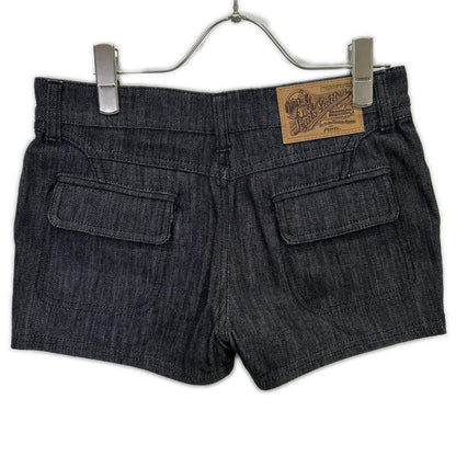 Louis Vuitton Black Monogram Lining Denim Shorts 36 — view 2