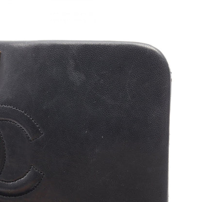 Chanel Shoulder Bag Quilted Full Flap Black Lambskin Chain — view 6