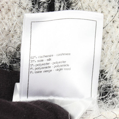 Chanel Knit CC Logo Floral Cashmere Silk Sweater — view 4