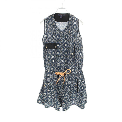 Louis Vuitton Dress Monogram Sleeveless Silk