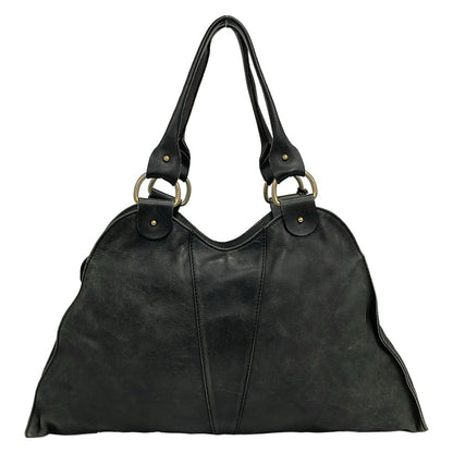 Fendi Shoulder Bag Diavolo Trapezio Black Leather — view 3