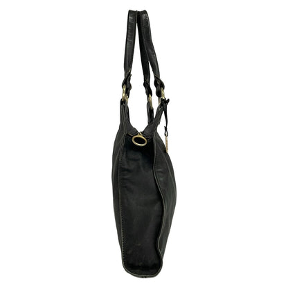 Fendi Shoulder Bag Diavolo Trapezio Black Leather — view 2