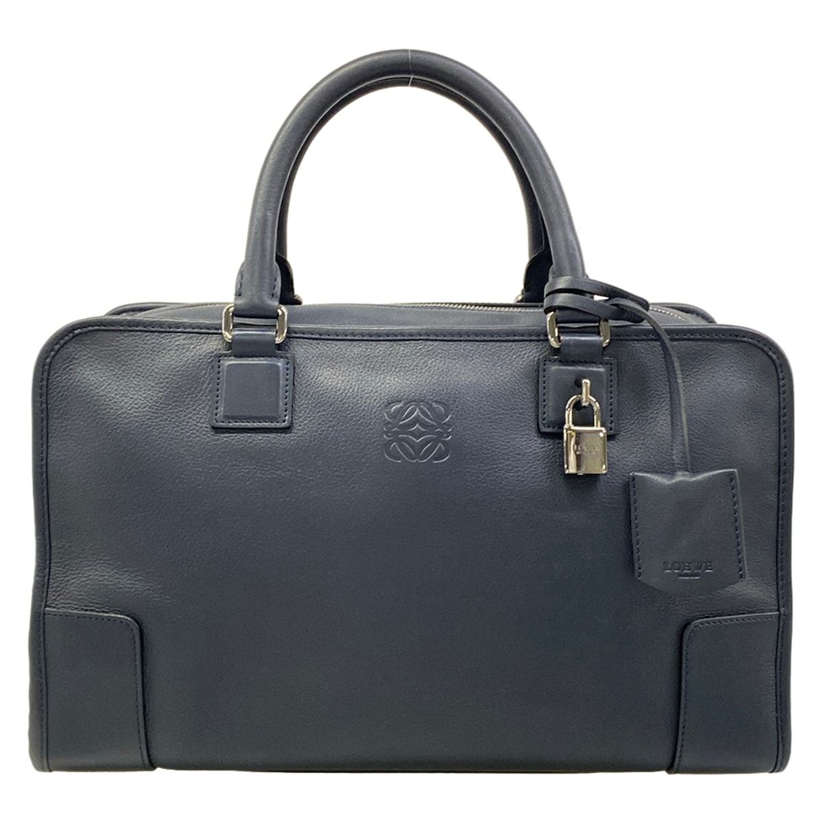 Loewe Handbag Amazona 36 Dark Navy Leather