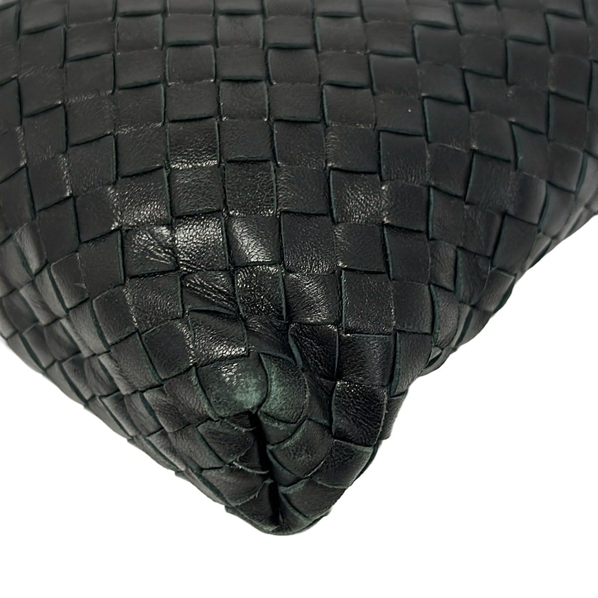 Bottega Veneta Shoulder Bag Intrecciato Black Crossbody Removable Strap Leather — view 6