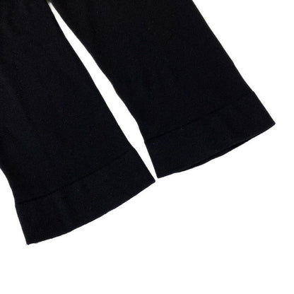 Hermes Cardigan 42 L Black Light Gray Long Sleeve Long Length Cashmere Silk — view 6