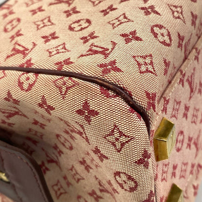 Louis Vuitton Handbag Monogram Mini Josephine PM Cerise Cotton Leather — view 6