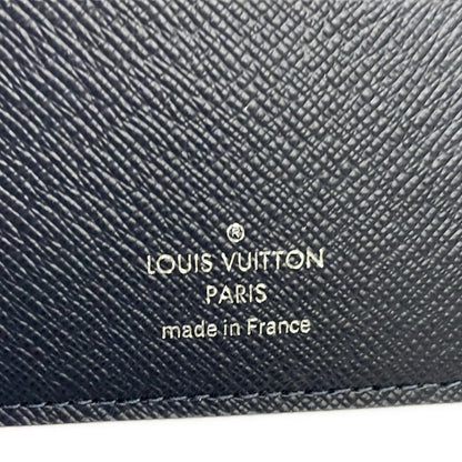 Louis Vuitton Bifold Wallet Taiga Portefeuille Amerigo Ocean Leather — view 7