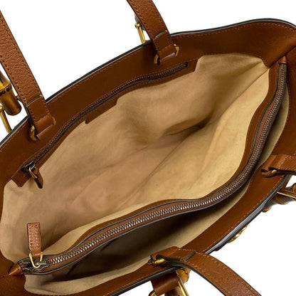 Gucci Handbag Bamboo Diana Brown 2-Way Leather — view 7