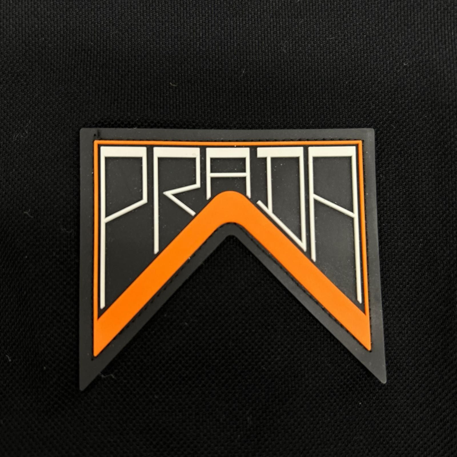 Prada Black Pique Ruba Logo T-Shirt — view 8
