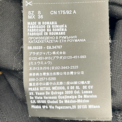 Prada Black Pique Ruba Logo T-Shirt — view 4