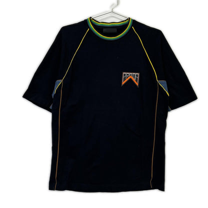 Prada Black Pique Ruba Logo T-Shirt