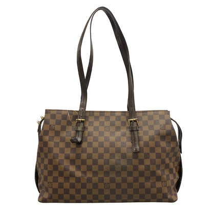 Louis Vuitton Shoulder Bag Damier Chelsea Ebene