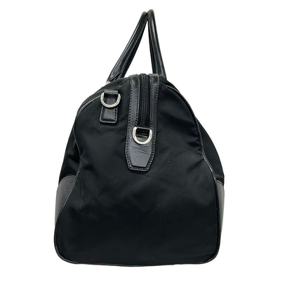 Prada Boston Bag Black No Lock Leather — view 2