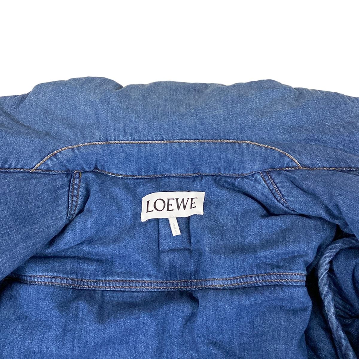 Loewe Jacket 42 L Blue Long Sleeve Denim Winter Cotton — view 9