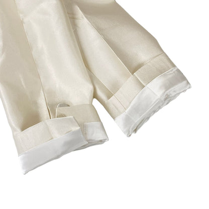 Prada Jacket 36 S White Long Sleeve Spring Wool Silk — view 7