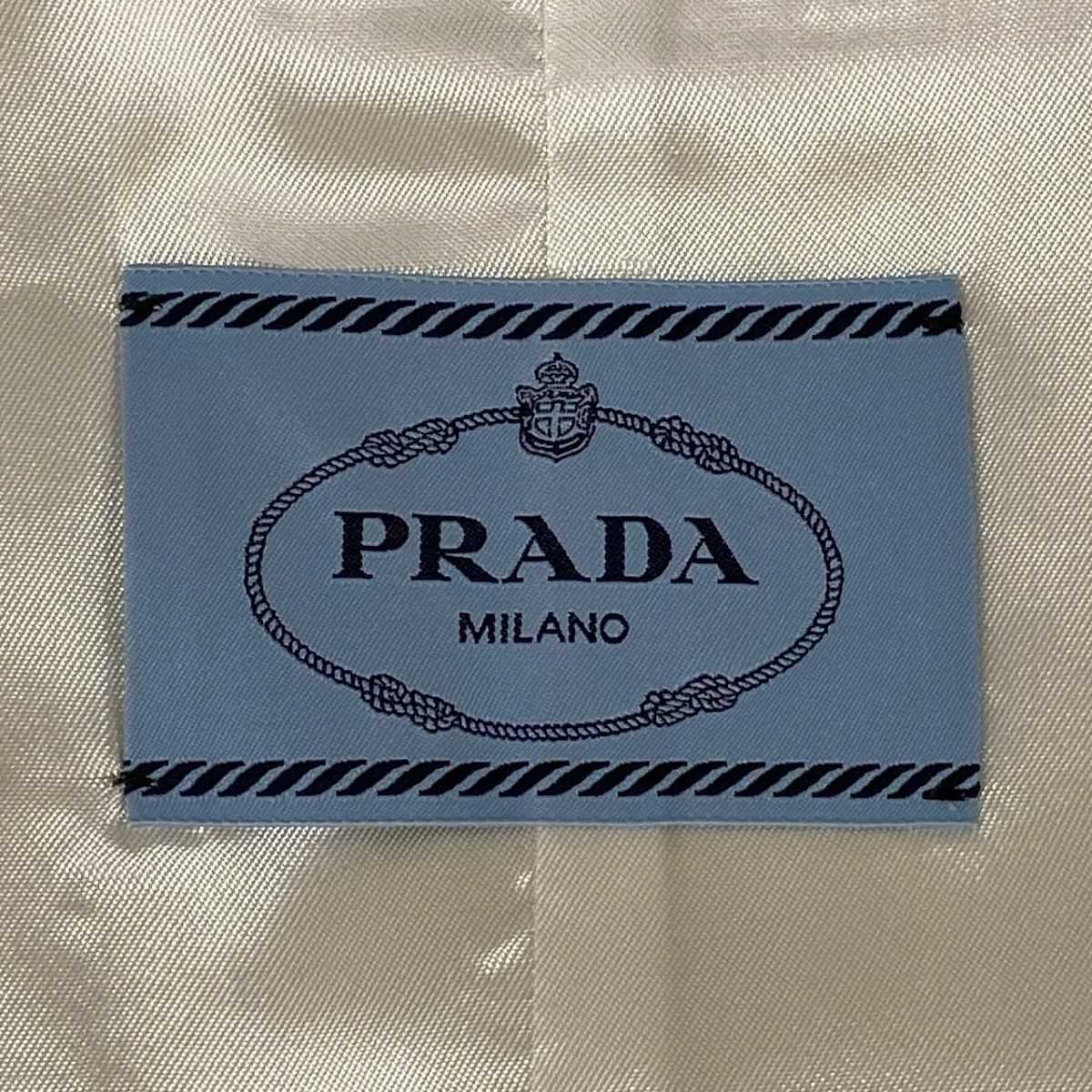 Prada Jacket 36 S White Long Sleeve Spring Wool Silk — view 3