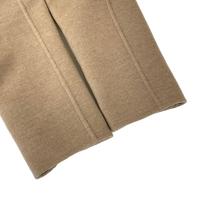 Fendi Coat 42 M Beige Long Sleeve Autumn Inside Zucca Pattern Wool Silk — view 7