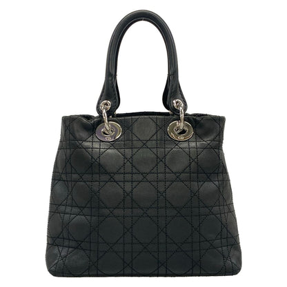 Dior Handbag Cannage Stitch Black Leather — view 3