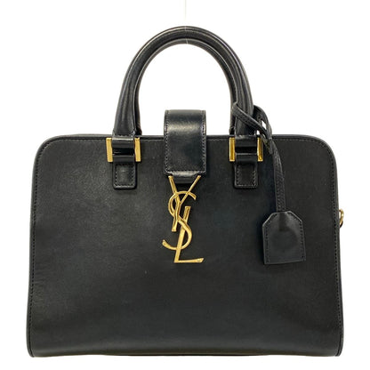 Saint Laurent Paris Handbag Baby Monogram Cabas Black Leather