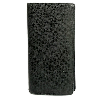 Louis Vuitton Wallet Taiga Portefeuille Brazza Ardoise Initial Leather