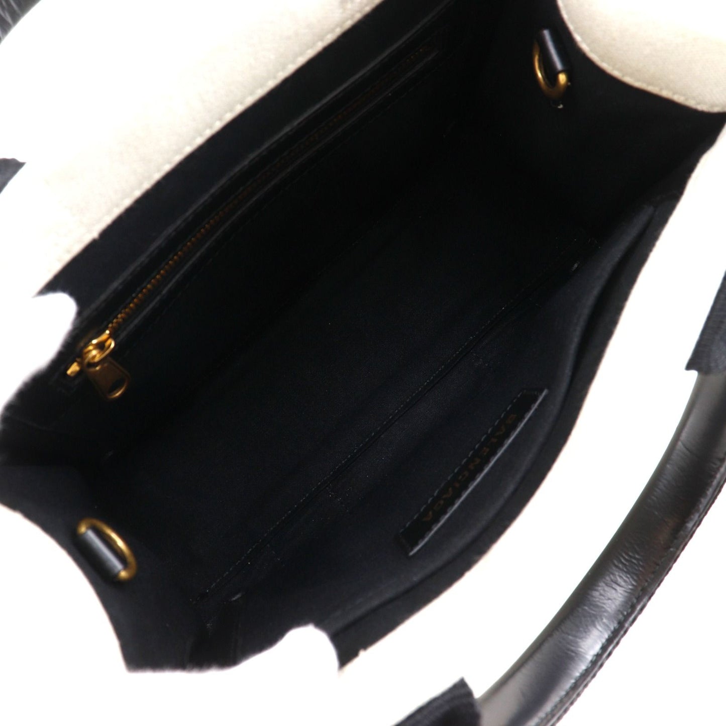 Balenciaga XS Tote Canvas Black Gray Handbag — view 5