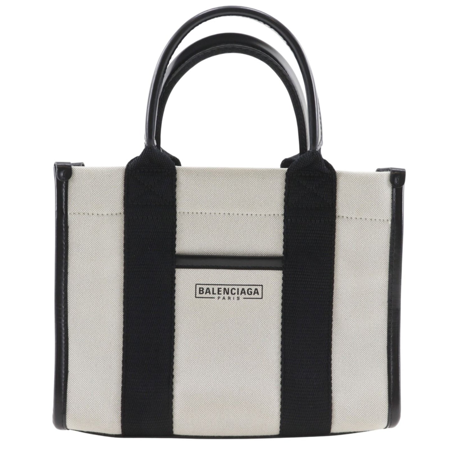 Balenciaga XS Tote Canvas Black Gray Handbag