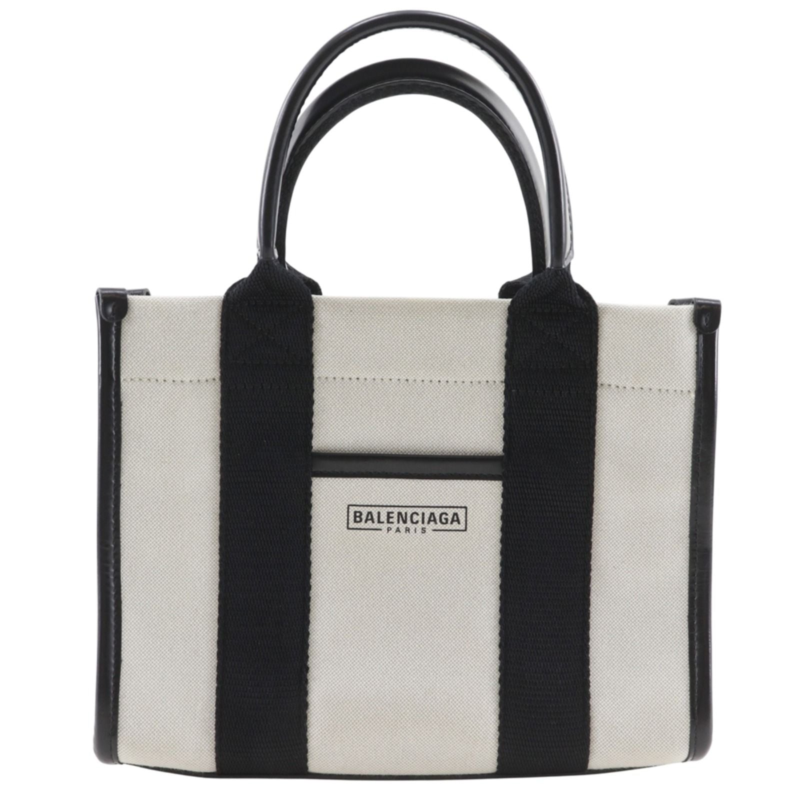 Balenciaga XS Tote Canvas Black Gray Handbag