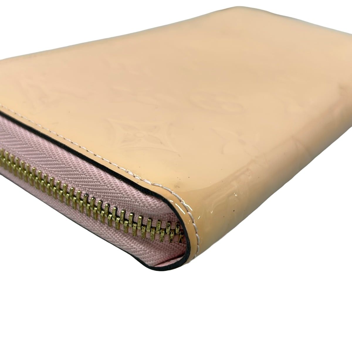 Louis Vuitton Wallet Monogram Vernis Zippy Rose Ballerine Leather — view 6
