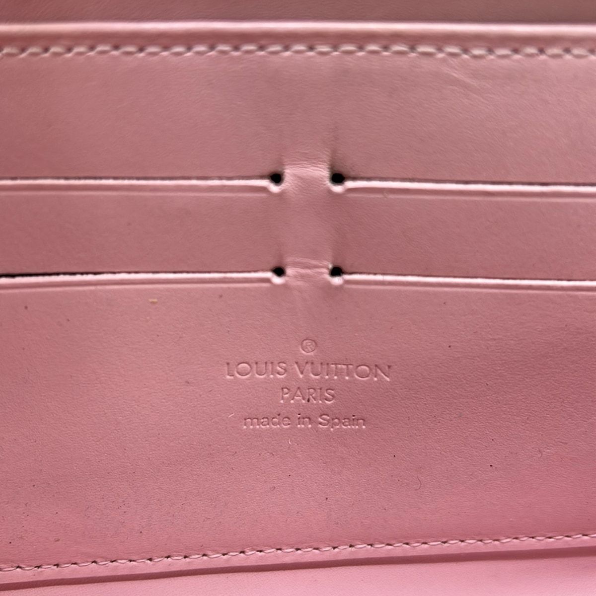 Louis Vuitton Wallet Monogram Vernis Zippy Rose Ballerine Leather — view 5