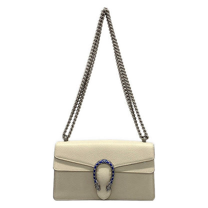 Gucci Shoulder Bag Dionysus Ivory Chain Leather