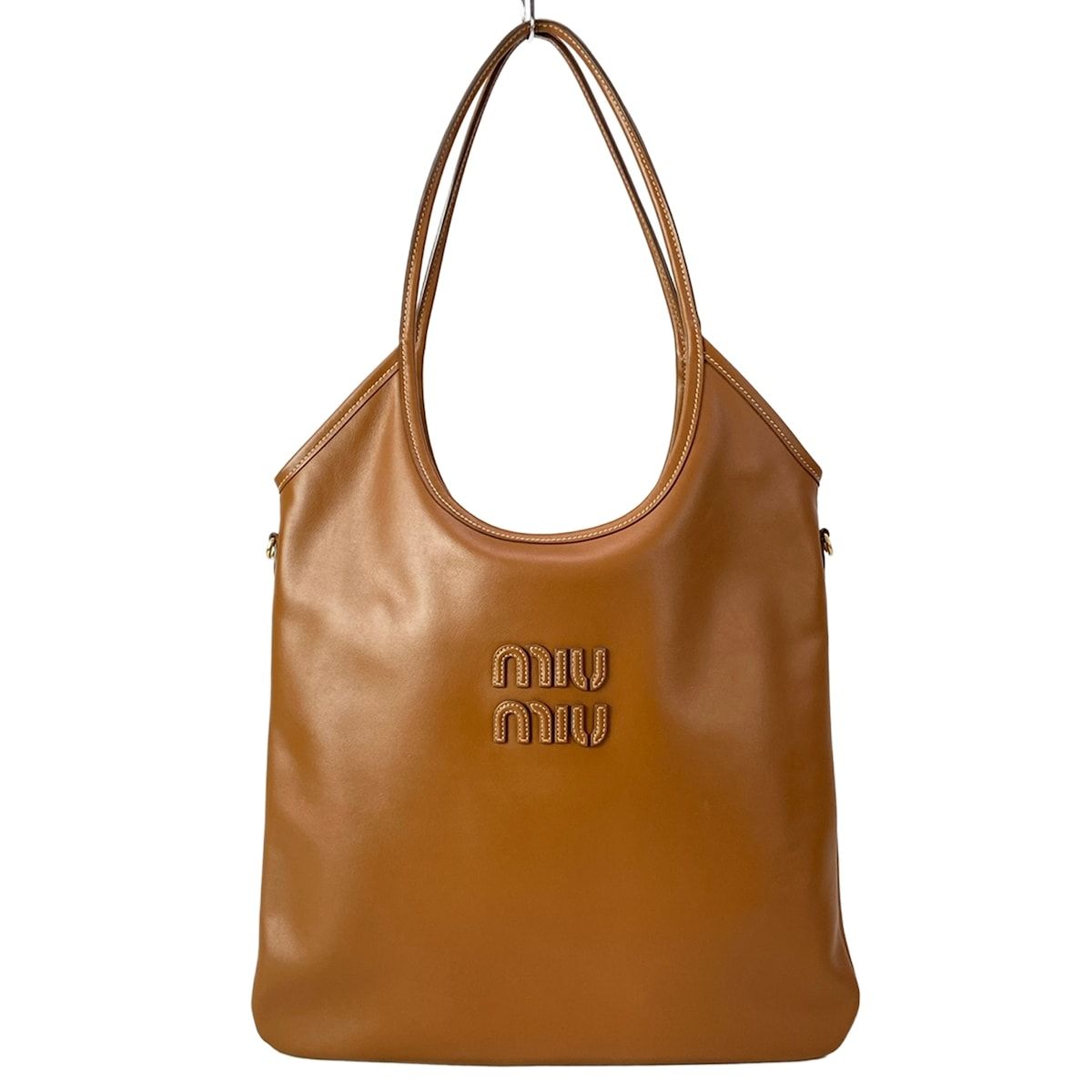 Miu Miu Tote Ivy Brown Leather