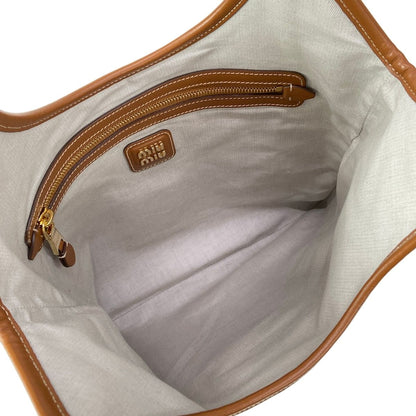 Miu Miu Tote Ivy Brown Leather — view 7