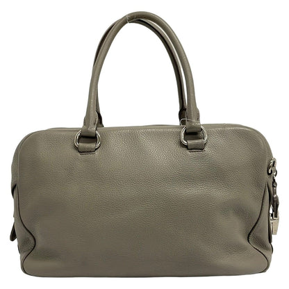Prada Handbag Gray Leather — view 3
