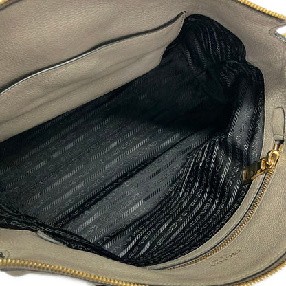 Prada Handbag Gray Leather — view 7
