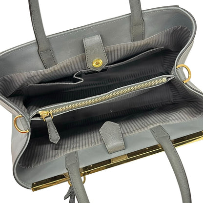 Fendi Tote Toujours Dark Gray Leather — view 7