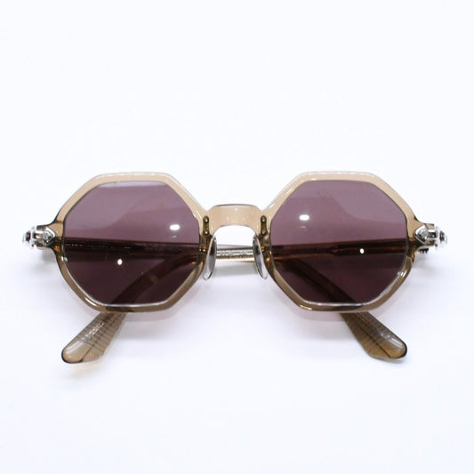 Chrome Hearts Clitco- Sunglasses Eyewear 46 Flairnie Octagon Clear Olive
