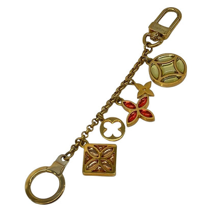 Louis Vuitton Key Holder Porte Cles Chenne Ice Flower Gold