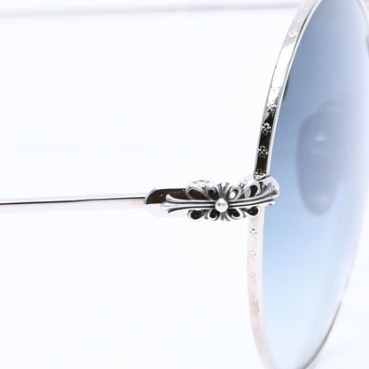 Chrome Hearts Prawn Queen Round Sunglasses 54 Gradation Eyewear — view 7