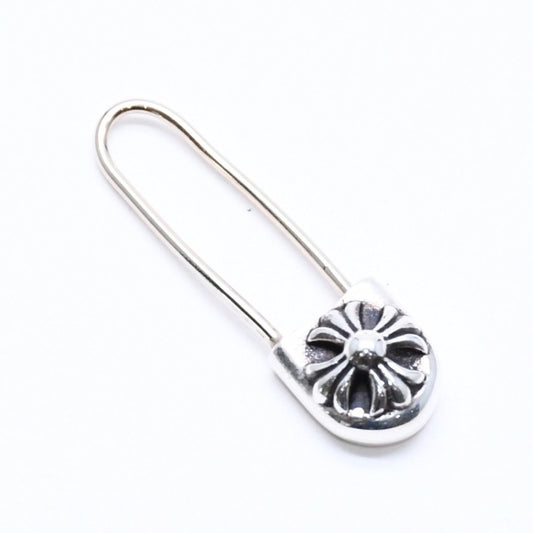 Chrome Hearts Safety Pin CH Plus SM ER CH Pin Small Earrings 925