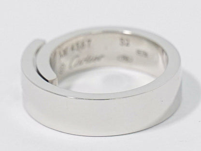 Cartier Diamond 18K White Gold Ring 52 White Anniversary Second — view 2