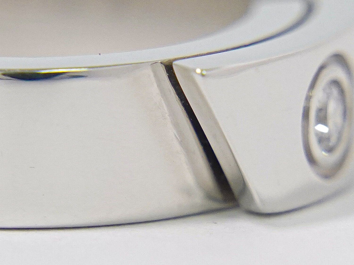 Cartier Diamond 18K White Gold Ring 52 White Anniversary Second — view 5