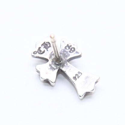 Chrome Hearts Single Earrings CH Crossfat Stud Silver 925 Sterling — view 8