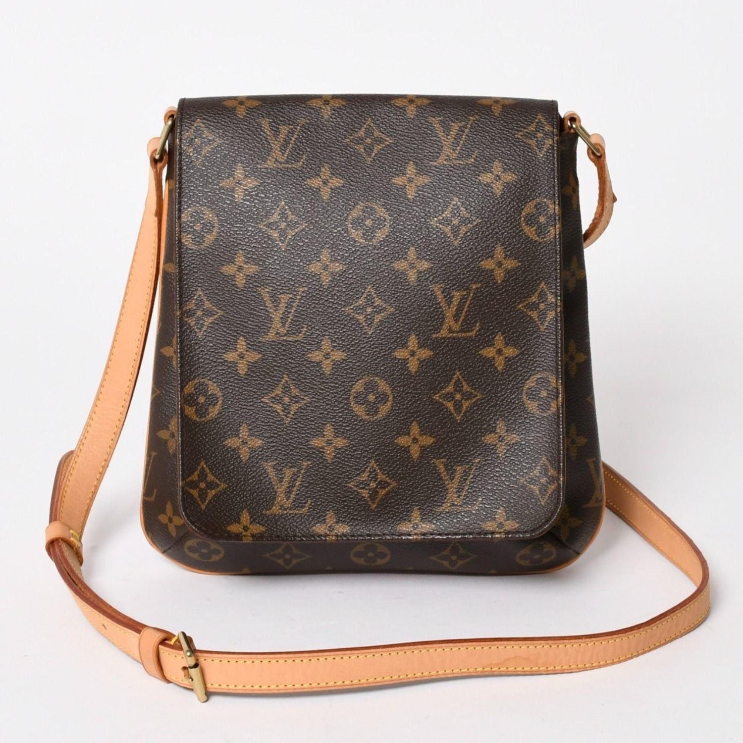 Louis Vuitton Monogram Musette Salsa Shoulder Bag Brown Vachetta Leather