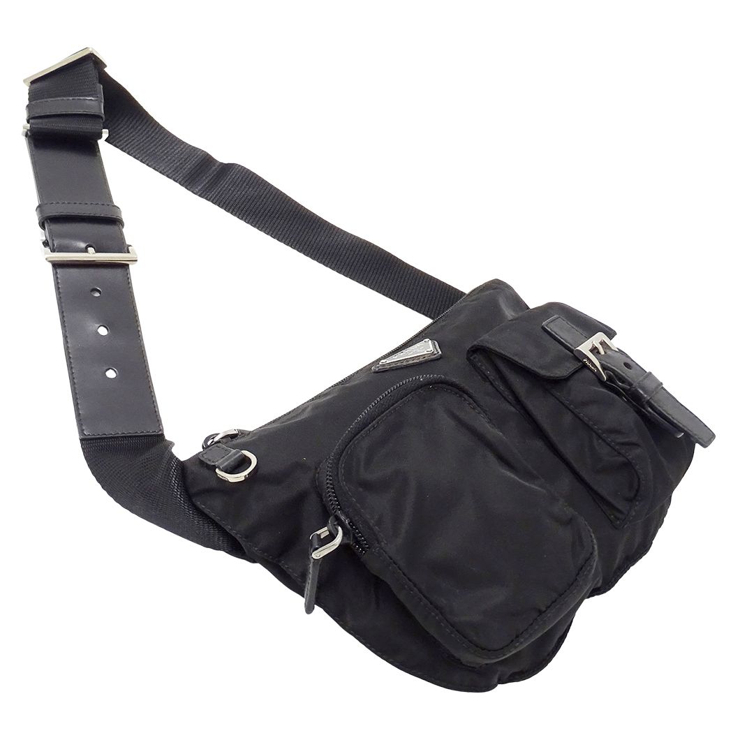 Prada Belt Bag Nylon Black Logo Small — view 4