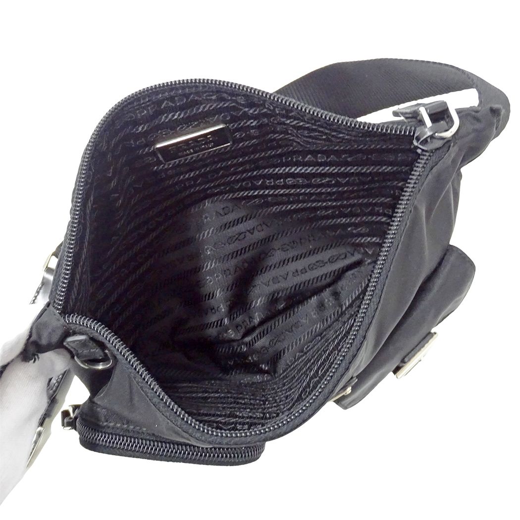 Prada Belt Bag Nylon Black Logo Small — view 5