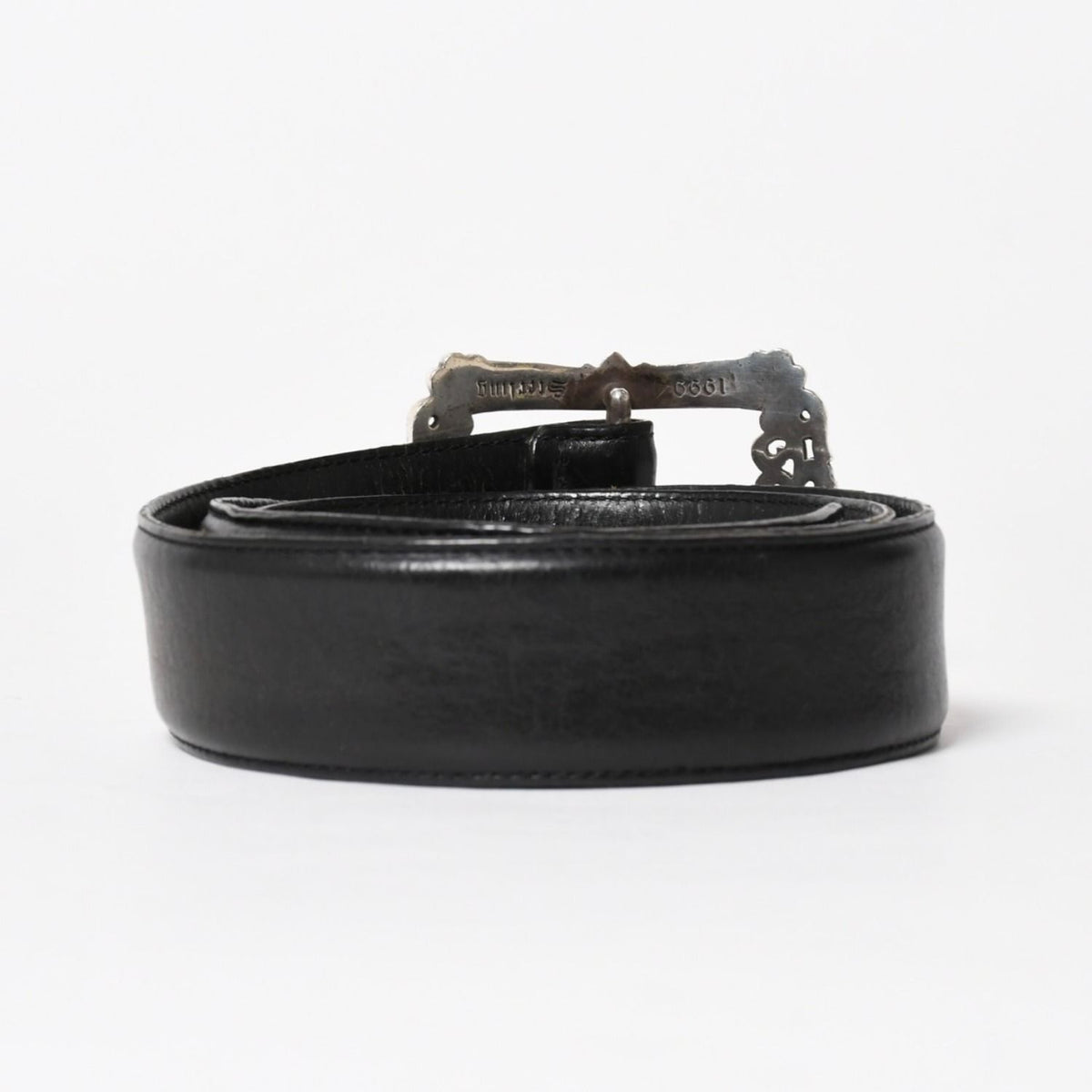 Chrome Hearts Blt Filigree Otj 1.5 Otj Belt 1.5 Inch 36 Leather 925 Sterling — view 2