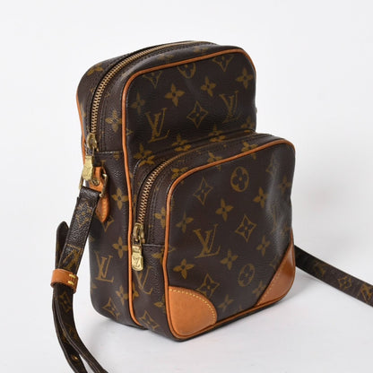 Louis Vuitton Amazon Shoulder Bag Monogram Leather Brown — view 3