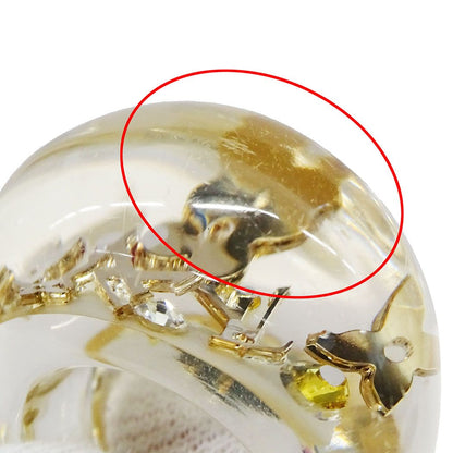 Louis Vuitton Ring Resin Bague Ankle John Clear Gold Bulky — view 5