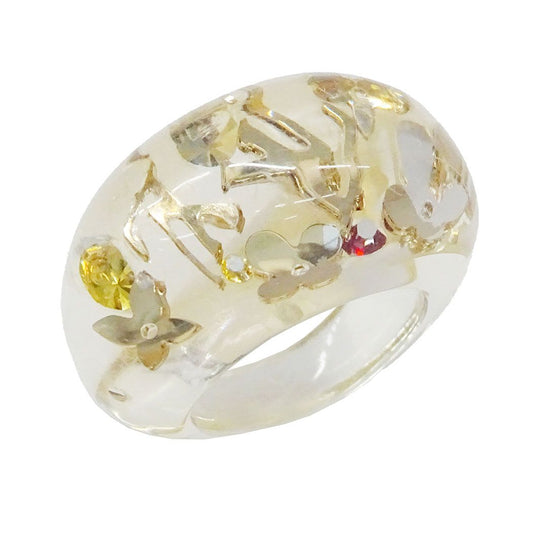 Louis Vuitton Ring Resin Bague Ankle John Clear Gold Bulky